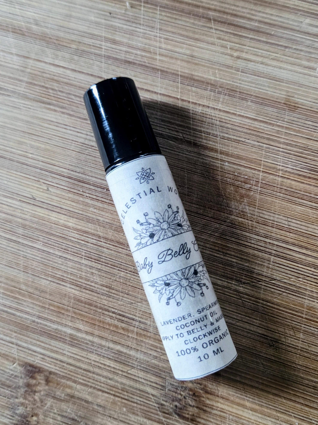 Baby Belly Calm: Organic Essential Oil Roller Ball for Gas & Colic Newborn + Postpartum Support