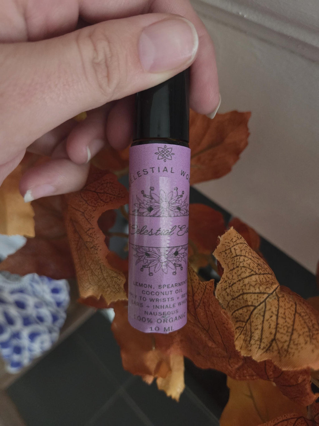 Celestial Ease Nausea Relief Essential Oil Roller Ball: Pregnancy + Motherhood - Morning & Motion Sickness